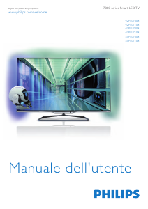 Manuale Philips 55PFL7008 LED televisore