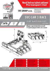 Manual de uso SVC Car 3 Race Porta bicicleta