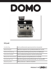 Manual de uso Domo DO720K Máquina de café espresso