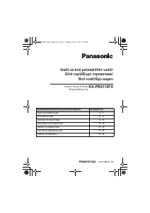 Manual Panasonic KX-PRS110FX Telefon wireless