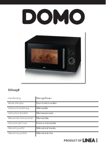 Manual Domo DO1058 Microwave