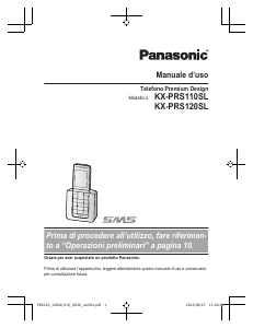 Manuale Panasonic KX-PRS110SL Telefono senza fili