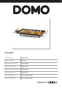 Bedienungsanleitung Domo DO1028TP Tischgrill