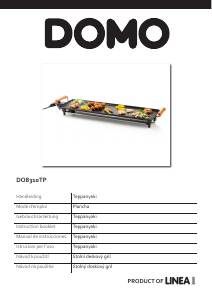 Bedienungsanleitung Domo DO8310TP Tischgrill