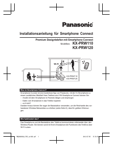 Bedienungsanleitung Panasonic KX-PRW110G Schnurlose telefon