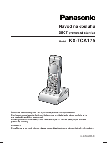 Návod Panasonic KX-TCA175 Bezdrôtový telefón