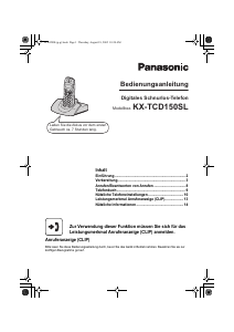 Bedienungsanleitung Panasonic KX-TCD152SL Schnurlose telefon