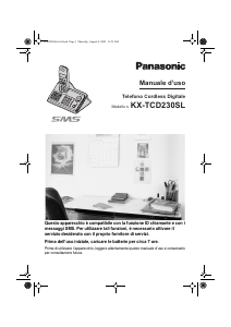 Manuale Panasonic KX-TCD230SL Telefono senza fili