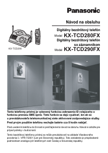 Návod Panasonic KX-TCD280FX Bezdrôtový telefón
