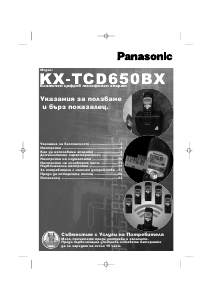 Hướng dẫn sử dụng Panasonic KX-TCD650BX Điện thoại không dây