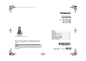 Bruksanvisning Panasonic KX-TG1313NE Trådlös telefon