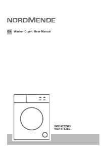 Handleiding Nordmende WD14752WH Was-droog combinatie