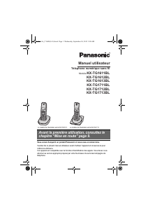 Mode d’emploi Panasonic KX-TG1612BL Téléphone sans fil