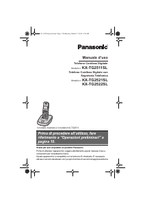 Manuale Panasonic KX-TG2522SL Telefono senza fili