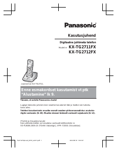 Kasutusjuhend Panasonic KX-TG2711FX Traadita telefon