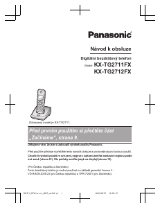Manuál Panasonic KX-TG2712FX Bezdrátový telefon