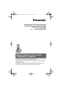 Manual Panasonic KX-TG5511SP Telefone sem fio