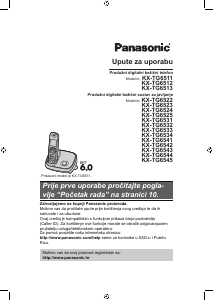 Priručnik Panasonic KX-TG6522 Bežični telefon