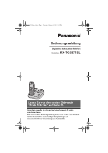 Bedienungsanleitung Panasonic KX-TG6571SL Schnurlose telefon