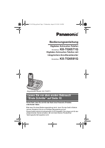 Bedienungsanleitung Panasonic KX-TG6591 Schnurlose telefon