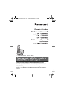 Mode d’emploi Panasonic KX-TG6611BL Téléphone sans fil