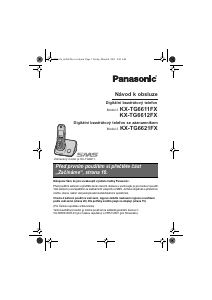 Manuál Panasonic KX-TG6611FX Bezdrátový telefon