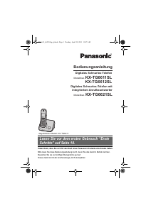 Bedienungsanleitung Panasonic KX-TG6612SL Schnurlose telefon