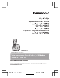 Käyttöohje Panasonic KX-TG6721NE Langaton puhelin