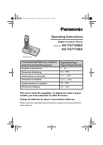 Εγχειρίδιο Panasonic KX-TG7150EX Ασύρματο τηλέφωνο