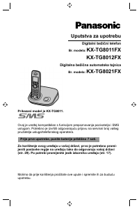 Priručnik Panasonic KX-TG8012FX Bežični telefon