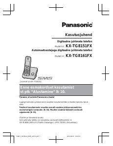 Kasutusjuhend Panasonic KX-TG8151FX Traadita telefon