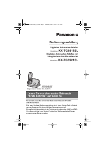Bedienungsanleitung Panasonic KX-TG8511SL Schnurlose telefon