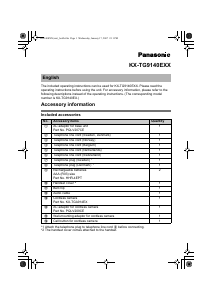 Brugsanvisning Panasonic KX-TG9140EX Trådløs telefon
