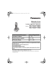 Manuale Panasonic KX-TGA715EX Telefono senza fili