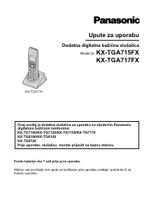 Priručnik Panasonic KX-TGA715FX Bežični telefon