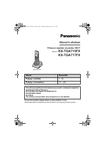 Manuál Panasonic KX-TGA715FX Bezdrátový telefon