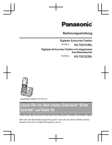 Bedienungsanleitung Panasonic KX-TGC222SL Schnurlose telefon