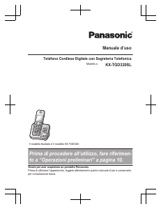 Manuale Panasonic KX-TGD320SL Telefono senza fili