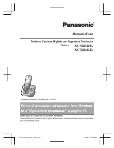 Manuale Panasonic KX-TGD323SL Telefono senza fili