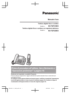 Manuale Panasonic KX-TGF320E Telefono senza fili
