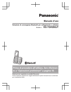 Manuale Panasonic KX-TGH260 Telefono senza fili