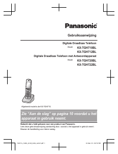 Handleiding Panasonic KX-TGH710BL Draadloze telefoon