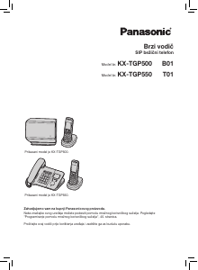 Priručnik Panasonic KX-TGP550 Bežični telefon