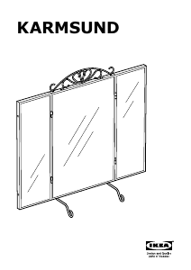 Manuál IKEA KARMSUND (80x74) Zrcadlo