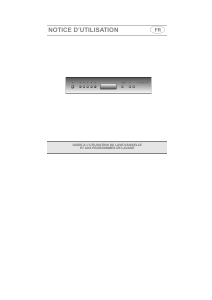 Mode d’emploi Smeg DF612W Lave-vaisselle