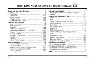 Handleiding GMC Yukon XL (2005)
