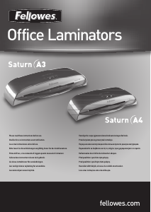Mode d’emploi Fellowes Saturn A4 Plastifieuse