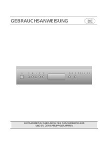 Bedienungsanleitung Smeg LSA4845G Geschirrspüler