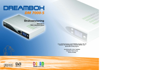Bruksanvisning Dreambox DM 7000-S Digitalmottagare