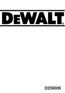 Käyttöohje DeWalt D25900K Murtovasara